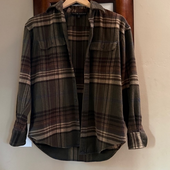 Ralph Lauren Cashmere Plaid Tailored Shirt Jacket | Heritage Luxury - Picture 6 of 11